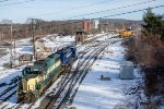 ED-9 backs into the west end of East Deerfield Yard  